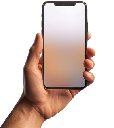 Hand holding phone with FinPayTech app